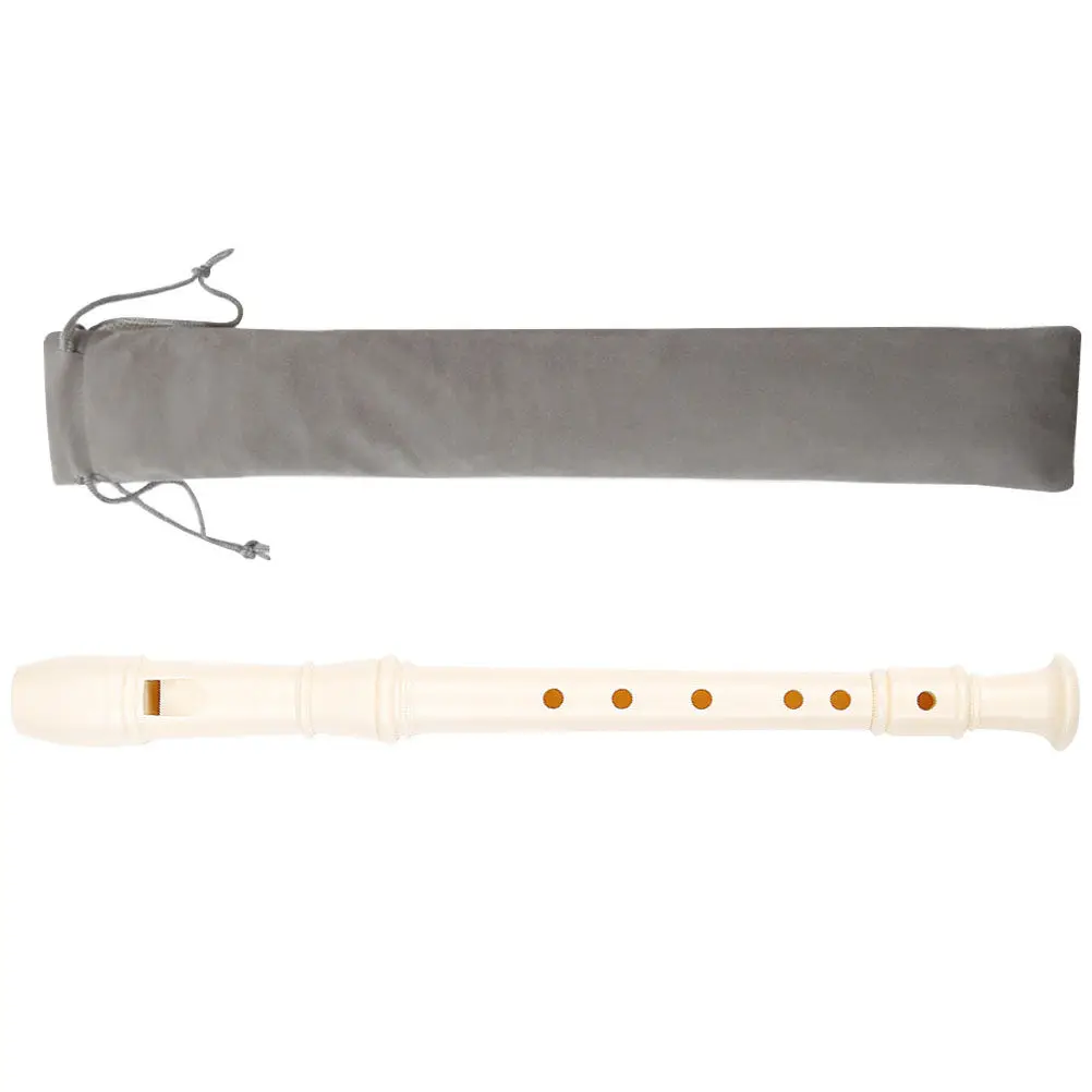 Professional 6-Hole Plastic Clarinet for Kids Beginners Lightweight Portable Wind Instrument with Clear Powerful Sound Smooth