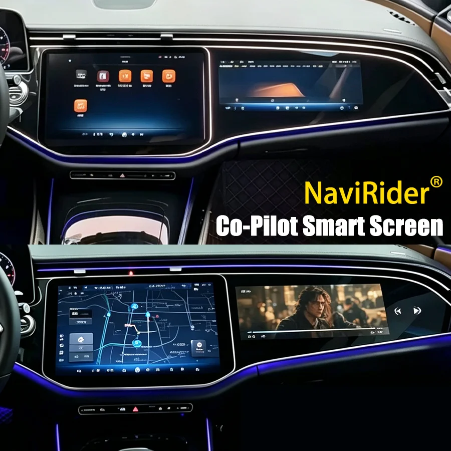 S Android Ca Co-Pilot Smart Screen Car Radio For BENZ E CLASS E260 E300 W214 2024 Multimedia Video Player Carplay GPS Navigation