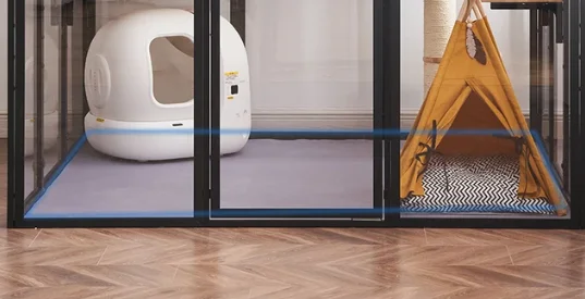 Light Luxury Cat Cage Imported Rubber Wood Cat Park Interior only rug