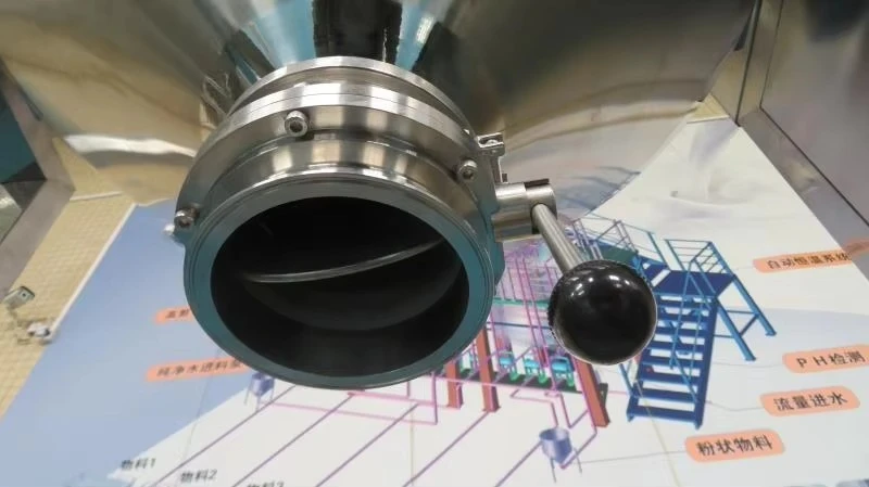 سعر جيد ناقل الذرة المزدوج 500l آلة خلط المسحوق خلاط دقيق المسحوق الجاف مع تغذية فراغ مع آلات نوع #4