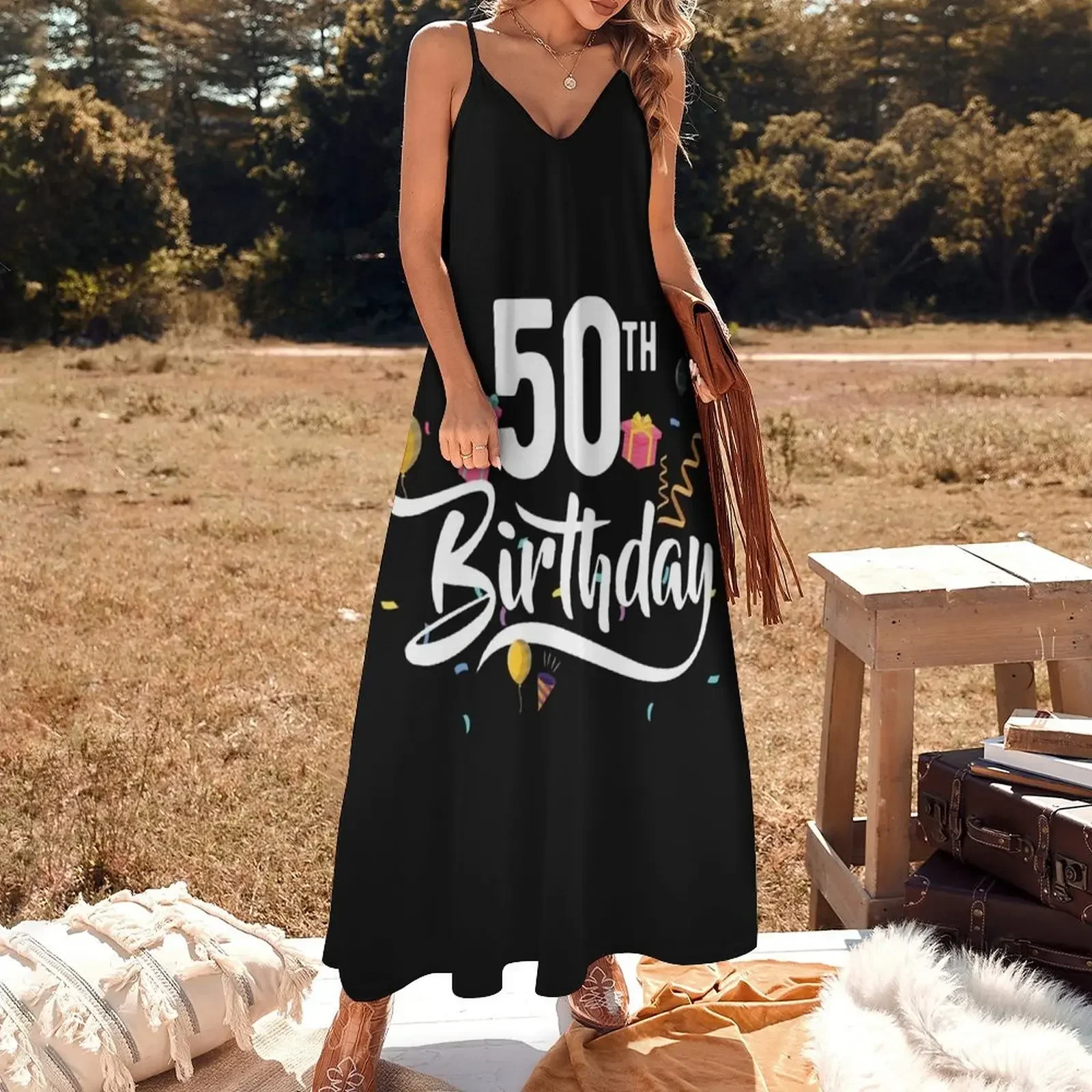 50th birthday Sleeveless Dress Elegant gown Bridesmaid dress woman Dress