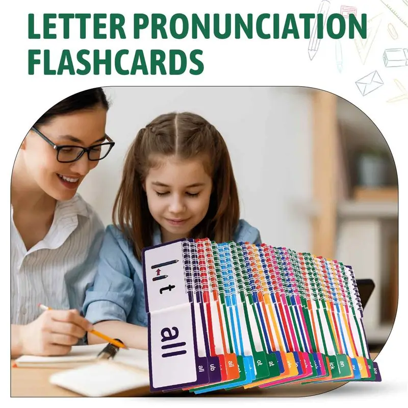 CYGJ-Word Family Flip Books Vocabulary Flashcards Sight Word Flash Cards, Phonics Reading Tool