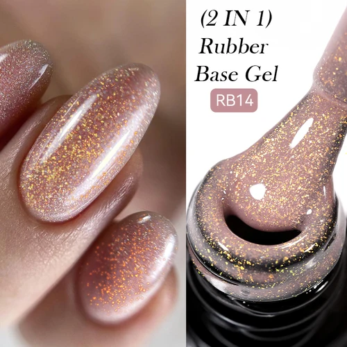 Imagen 2 del producto LILYCUTE-Gel Base de goma de cristal desnudo, 7ML, Color Natural, semipermanente, para manicura, barniz en Gel para decoración de uñas, última moda