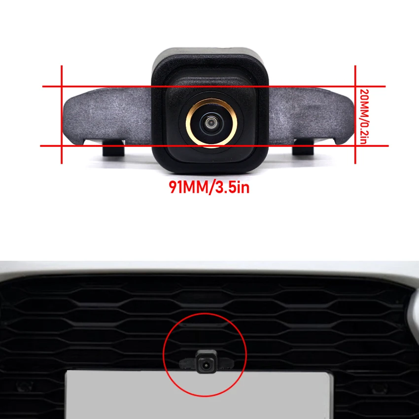 AHD Night Vision high quality Car Front View Positive Logo Camera For Toyota Wildlander 2020 2021 Positive Image parking Camera