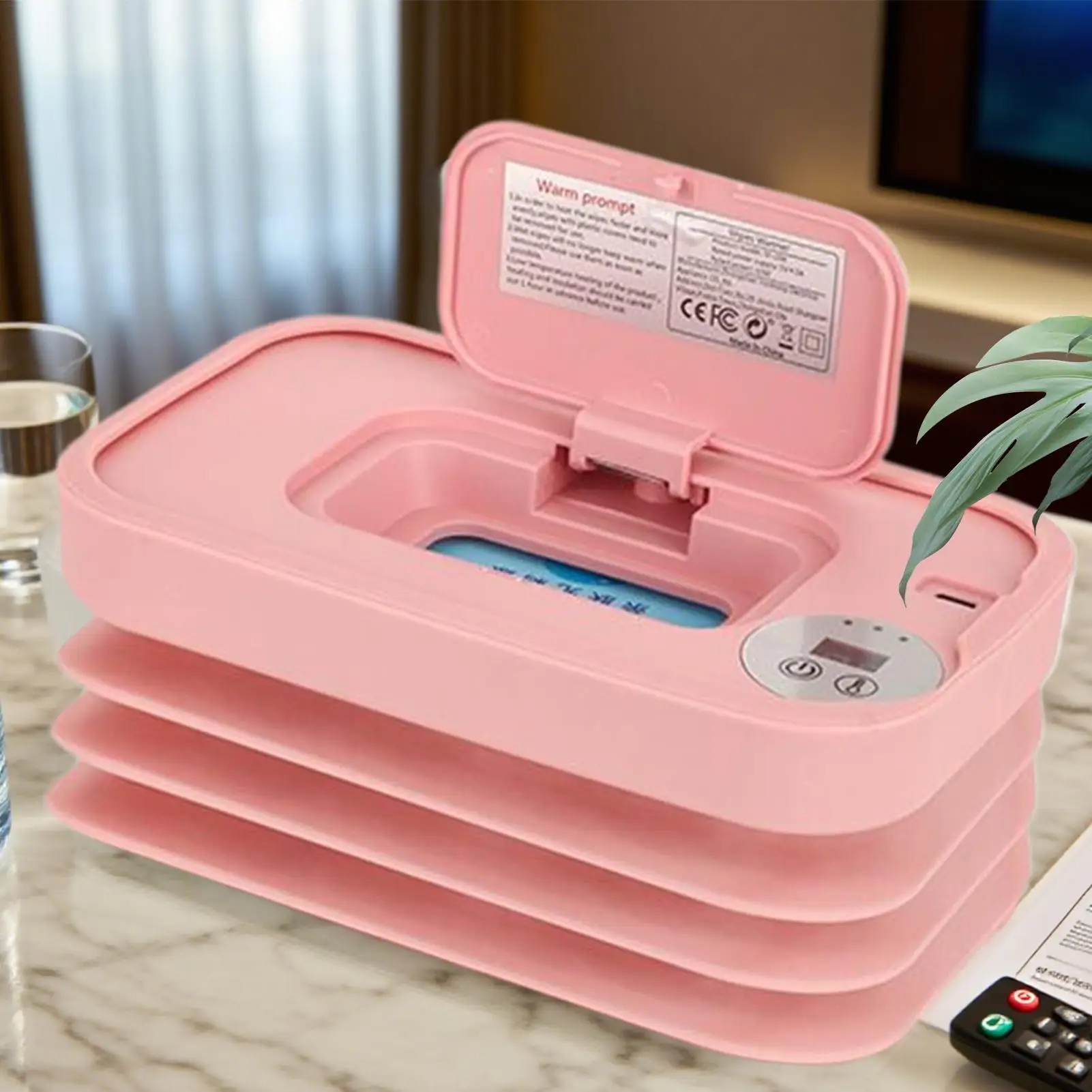 Беспроводная грелка для салфеток, складная грелка для салфеток подгузников и дозатор, зарядка через USB, детские принадлежности для кемпинга, автомобиля, путешествий, дорожных поездок