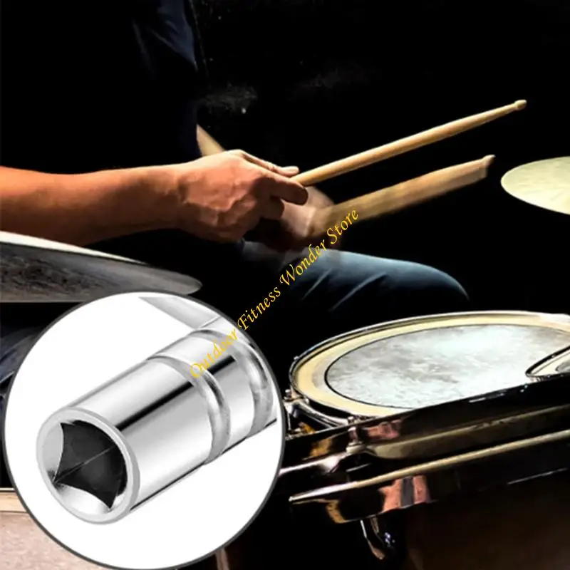 E8BF Premium Metal Drum Locking Tool Z T Light Weight Transability مقبض مضاد للملحقات الطبل والعروض الحية