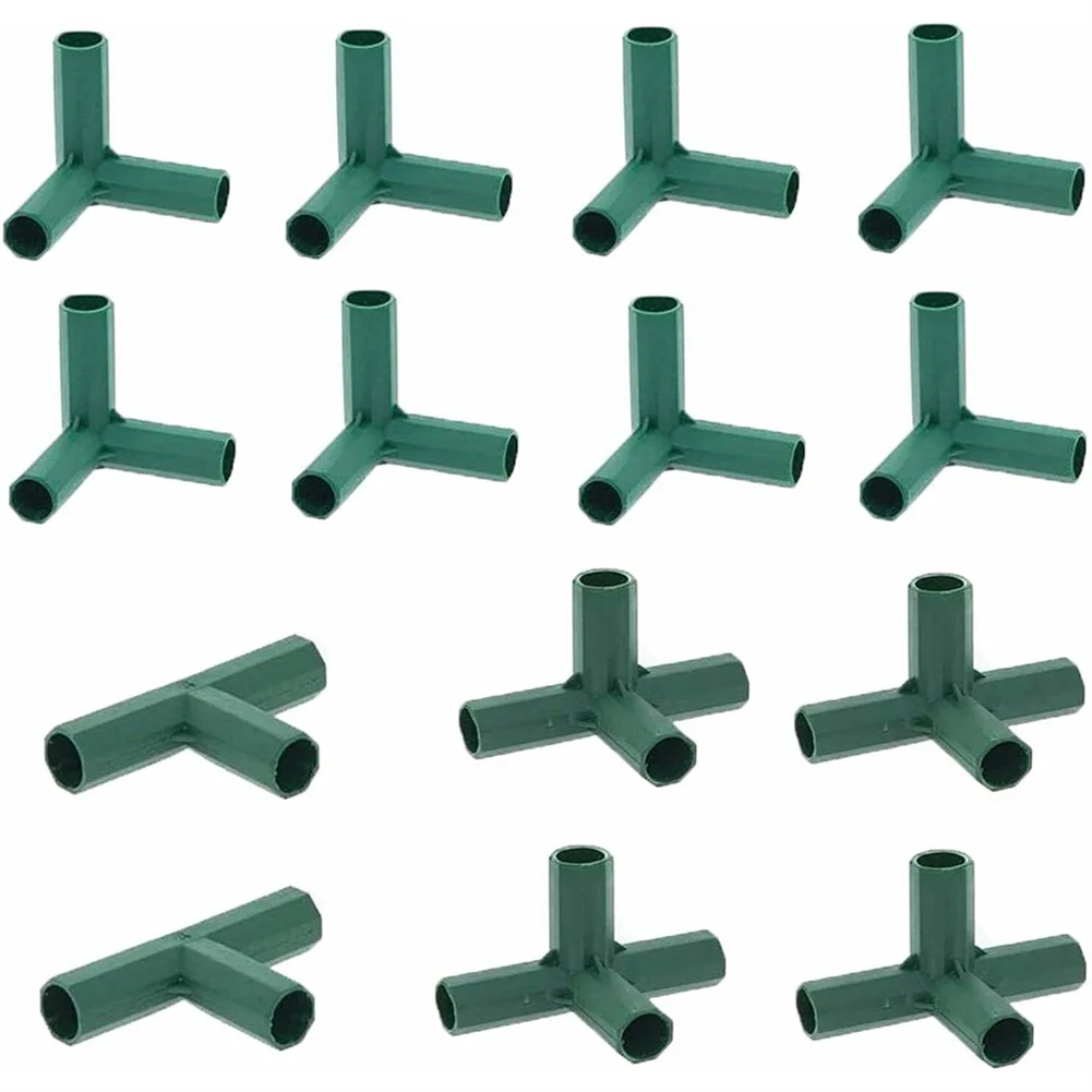 

Greenhouse Way Corner Connect Kit Plastic Frame Connector Set Fitting Garden Frame Canes Connector Wire Garden Plant Tools