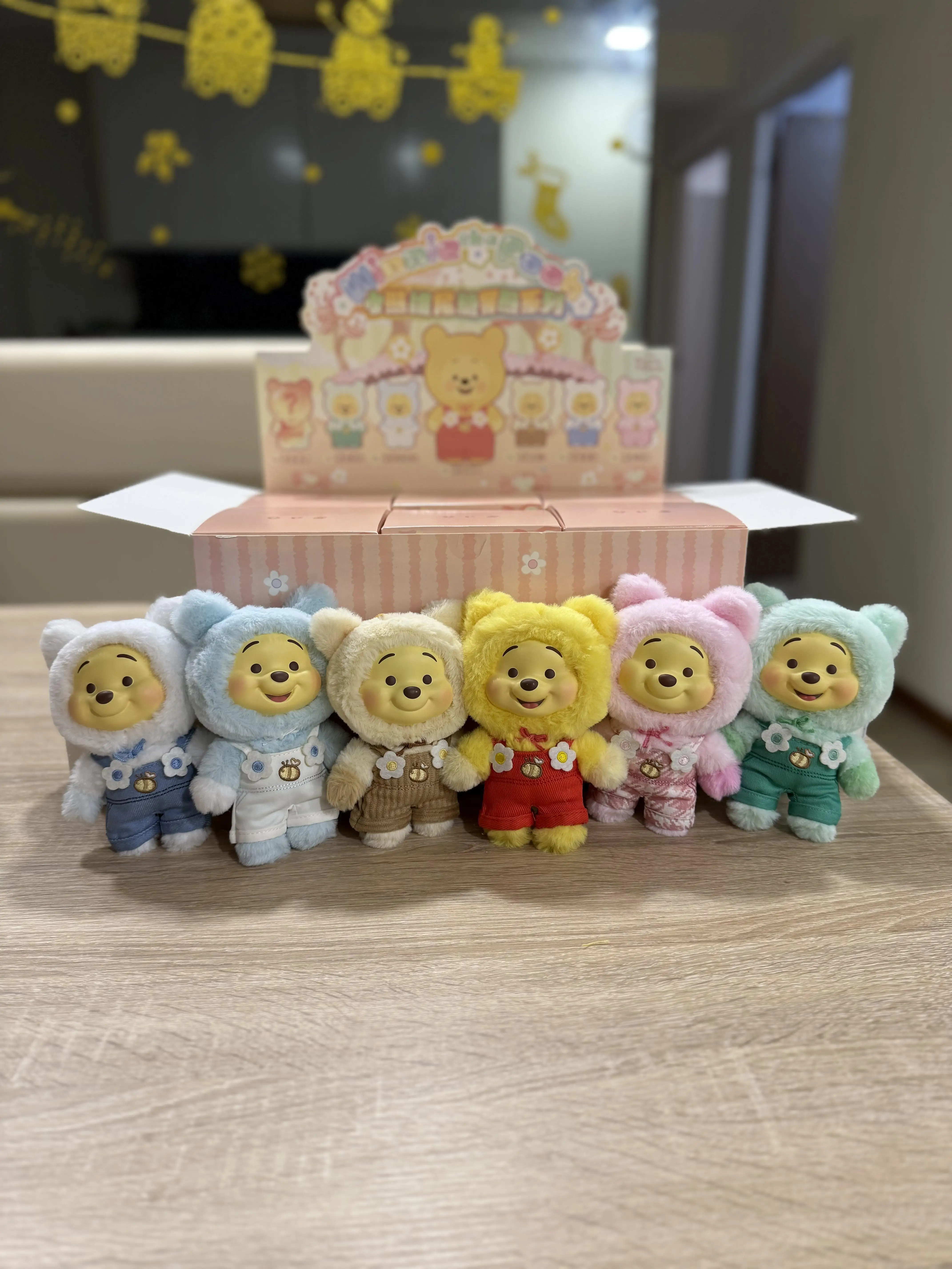 New Disney Winnie the Pooh Candy Series Blind Box Cute Vinyl Face Pendant Pupu Bear Doll Bag Pendant Holiday Gift