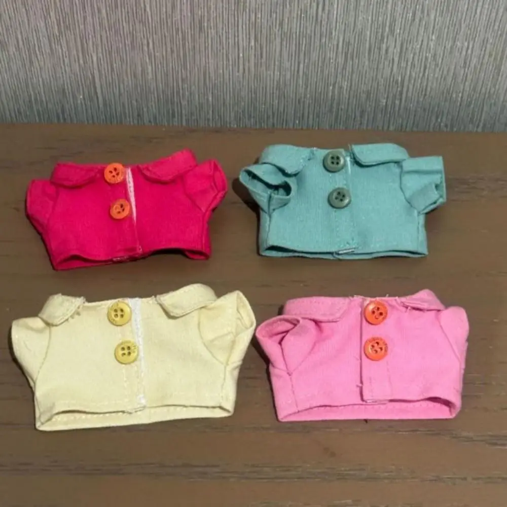 

New Casual Wears Cotton Doll Clothes Cute Fashion Doll Shirt Clothes Multicolors Mini Jeans Shorts For 17cm Cotton Doll