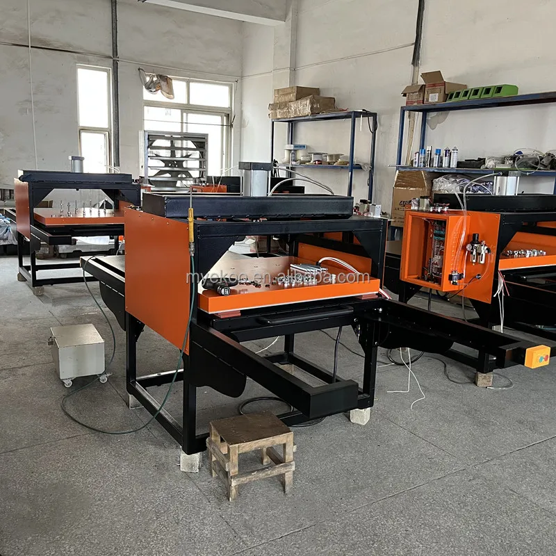 Commercial Pneumatic Heat Press Machine Dual Station For T Shirt Sublimation Custom Design Small Business Manufacturing Solution