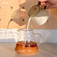 Havmore Clear Borosilicate Glass Espresso Barista Pour Over Coffee Maker Server Dripper Accessories Tools 2