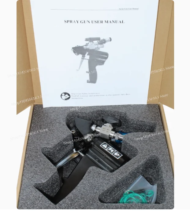 ปืนสเปรย์โฟมโพลียูรีเทน P2 Air Purge PU Foaming ฉีด AB สององค์ประกอบปืนสเปรย์เคลือบโพลียูเรียแรงดันสูง