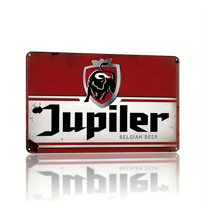 Retro Belgian Metal Sign -  Wall Decor with Pre-Drilled Holes, Weatherproof, for Man Cave, Home, Decor|Durable Sign, Art