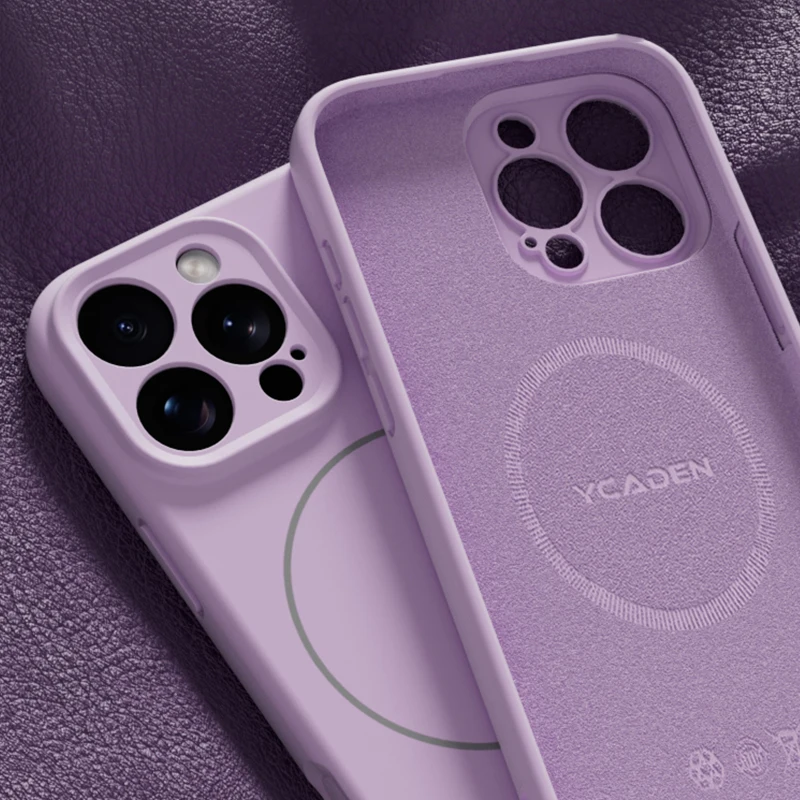 Original For Magsafe Liquid Silicone Soft Case For iPhone 11 12 13 14 15 16 Pro Max Plus XR XS X 16E Magnetic Matte Bumper Cover