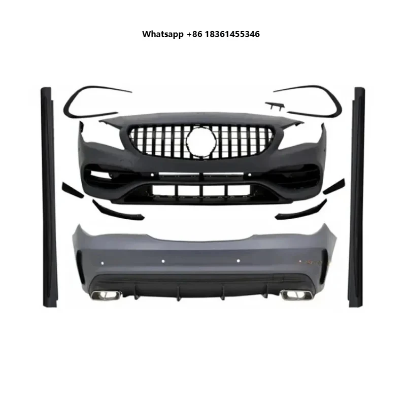 

for CLA Class W117 C117 2013-2019 Car Accessory CLA45 Bumper Style Bodykit with Grille