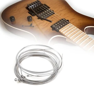 Nickellierte E -Gitarren -Saiten, hoher Kohlenstoffstahl, ideal für Anfänger, verschiedene Musikstile, 6 Stücke Set 8 Hauptverkaufsgitarre - №4
