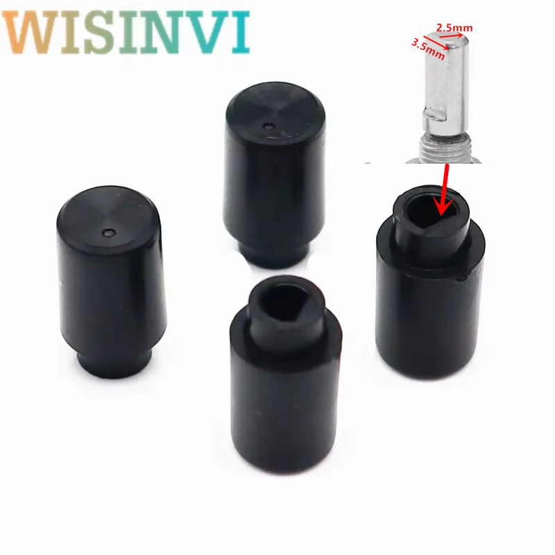 10pcs 8×13.5 8×13.5 plastic sun print knob cap D handle Potentiometer knob cap Electronic switch cap half shaft 3.5MM