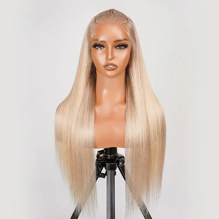 

Hair Wigs Glueless Pre Styled Wear Go Lace Front Blonde Wig Women