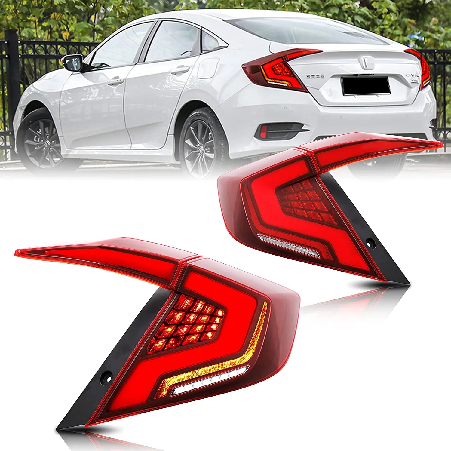 LED テールライト ホンダ シビック 2016-2021 10th Gen セダン