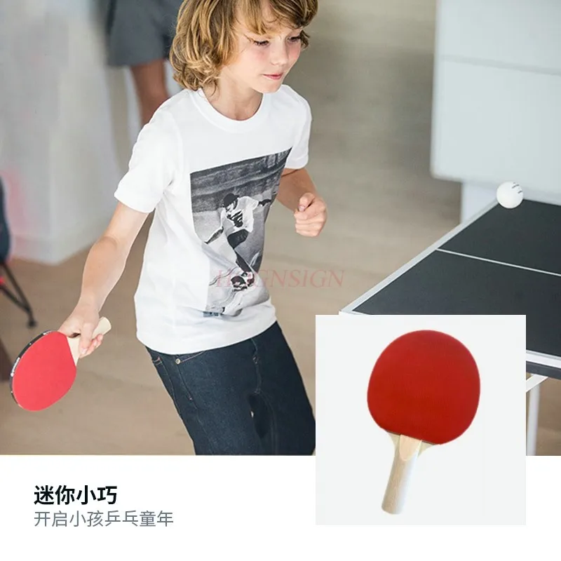 Mini raquete de tênis de mesa infantil, raquete pequena, brinquedo para bebê, iniciante