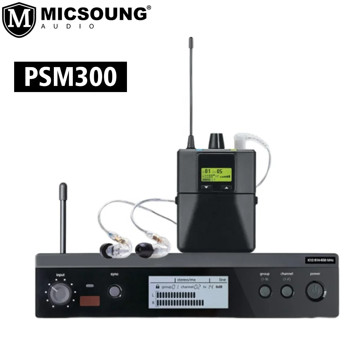 PSM300 Professional In Ear Stage monito System Wireless monito Headphones Portable Audio Player For Stage Performance