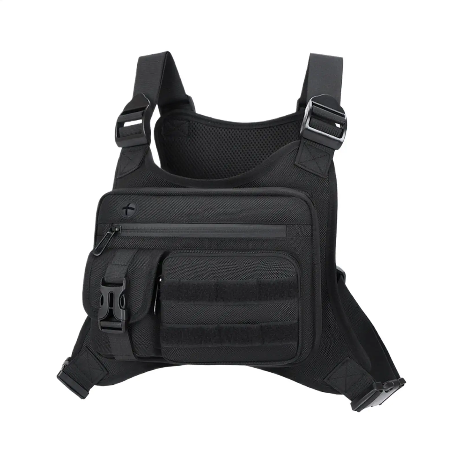 Chest Bag for Men Multi-functional Running Vest Bag Chest Pack for Workout Travel Gym Fishing School Office Beach Picnic Outdoor