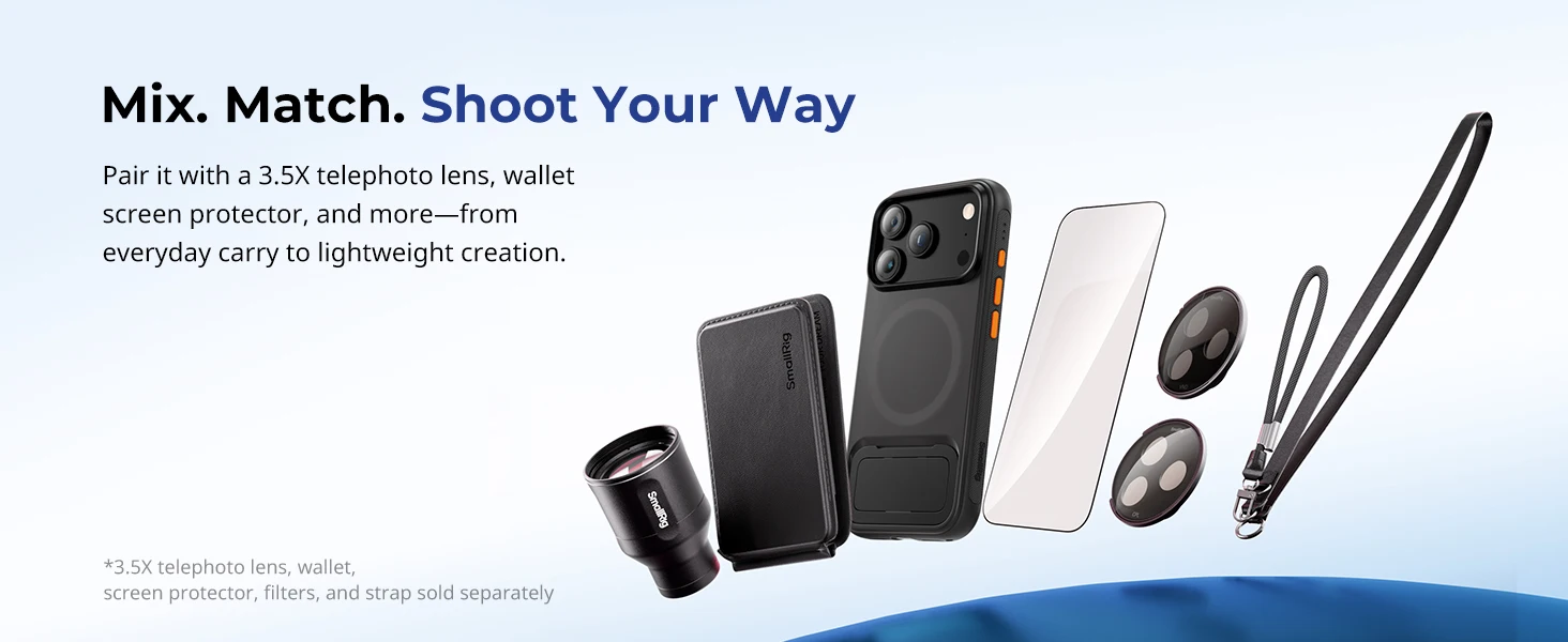 SmallRig 18 Pro / Pro Max FlipLoop Hülle für iPhone 18 Pro / Pro Max Smartphone-Fotografiehülle für iPhone 17 Pro / Pro Max 6588 – Detail 7