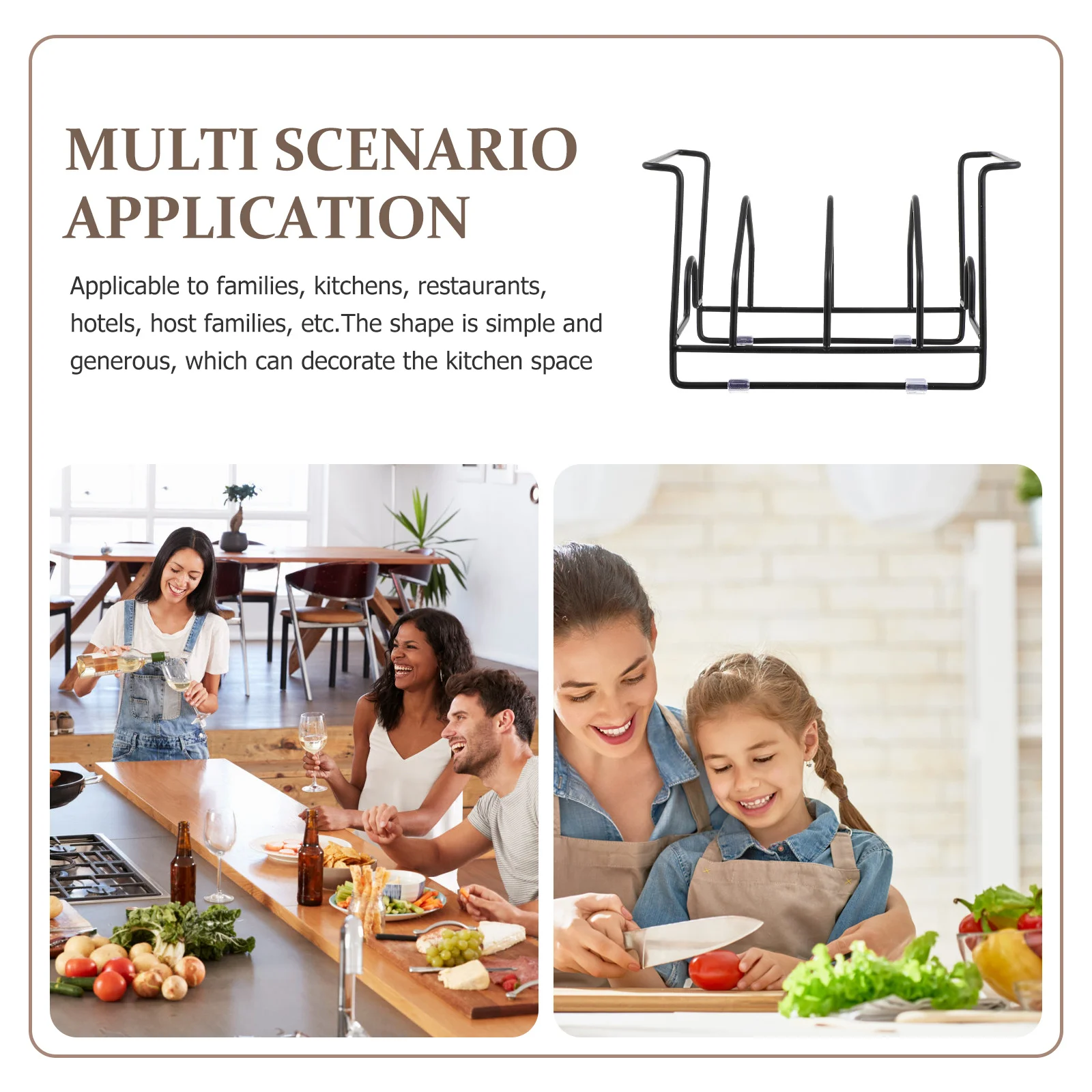 

Iron Art Kitchen Organizer Dish Rack Large Capacity Tableware Draining Rack Countertop Dish Holder for Storage