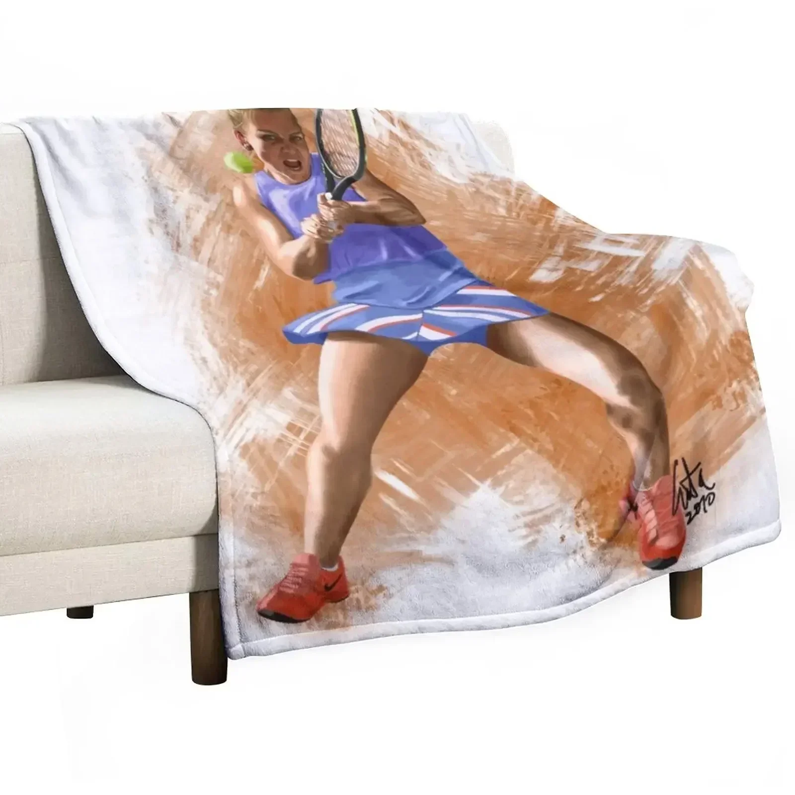 

Simona Halep 2020 Throw Blanket Bed covers Sofa Blankets