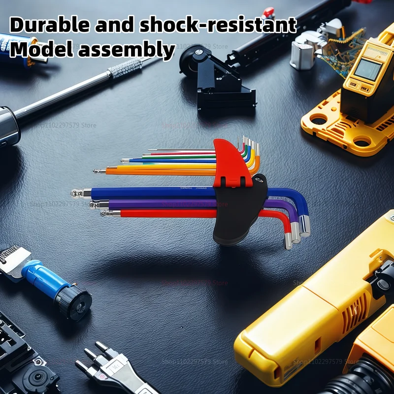 9 حزمة اللون مشفرة مزدوجة الرأس مسدس مفتاح بانة مجموعة الذراع الطويلة الدراجة إصلاح السيارات CR V أدوات للميكانيكية