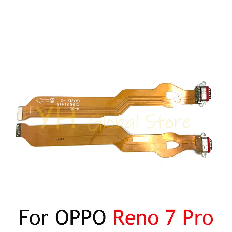 For OPPO Reno 2 2Z Z 3 4 5 6 7 Pro 4G 5G USB Charging Dock Connector Port Board Flex Cable Repair Parts