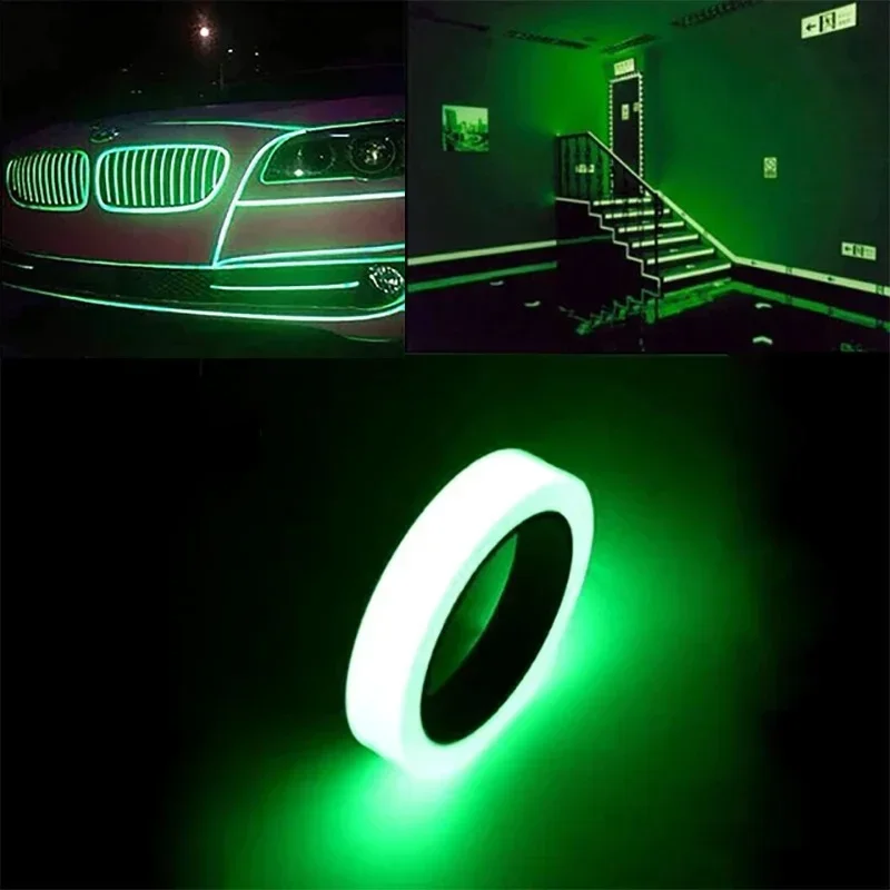 Waterproof Luminous Tapes Fluorescent Night Self-Adhesive Safety Warning Sticker Home Garden Decor Warning Tape