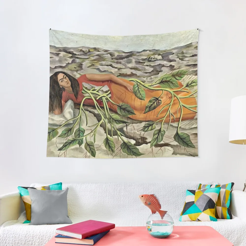 frida kahlo famous paintings, frida kahlo artwork, frida kahlo autoportrait Tapestry Kawaii Room Decor Cute Decor Tapestry