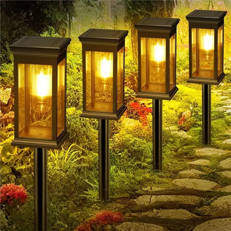 Landscape Lighting Decoration Solar Pathway Lights For Outdoor Garden, Lawn Plug in lamp outdoor ambient light