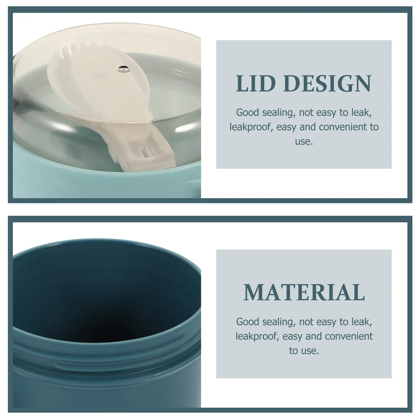 1Set Breakfast Cup Portable Leakproof Oatmeal Container Soup Food Holder Handle Design Multi-Function Milk Storage Carrier