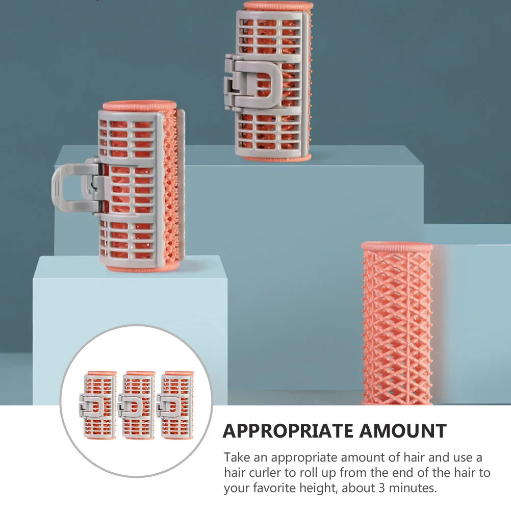 3 قطعة مقاطع Bang بكرو قبضة ذاتية بكرات تصفيف الشعر ل الانفجارات الهوائية ذيول الجذر أدوات تصفيف الشعر بدون حرارة بكرو تشكيل الشعر