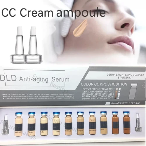 Corea 5ml BB Cream brillo ampolla Starter Kit semipermanente niacinamida base corrector crema hidratante cuidado de la piel