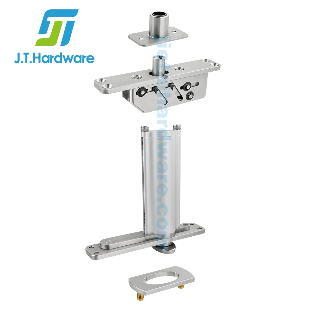 Heavy Duty 350 kg Capacity System 3 Stainless Steel Self Closing Pivot Door Hinge System With Top Pivot Cable Grommet