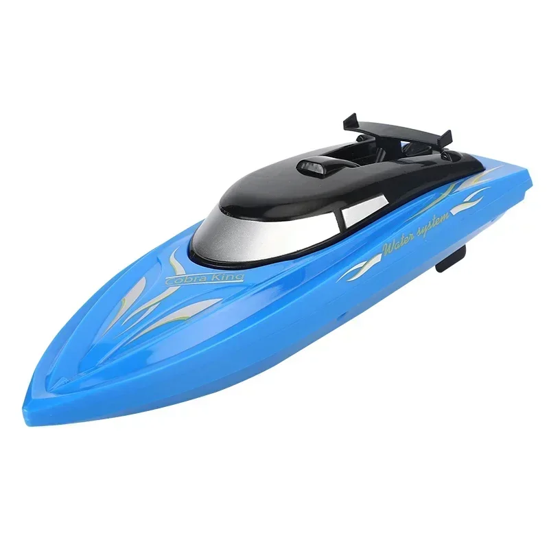 Barco RC de 2,4 Ghz, lancha rápida con Control remoto, juguete para niños, barco de carreras de alta velocidad, baterías recargables para regalo de niños