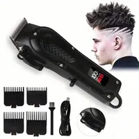 Cortadora de pelo y recortadora de barba recargable por USB profesional, inalámbrica, regalo ideal para hombres
