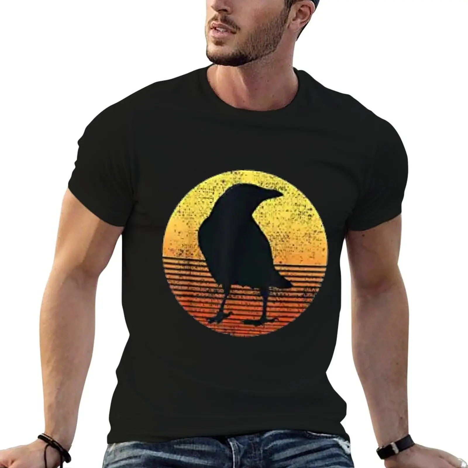 Counting Sunset Crow , Rock music, Raven T-Shirt Holiday All Match T-Shirt