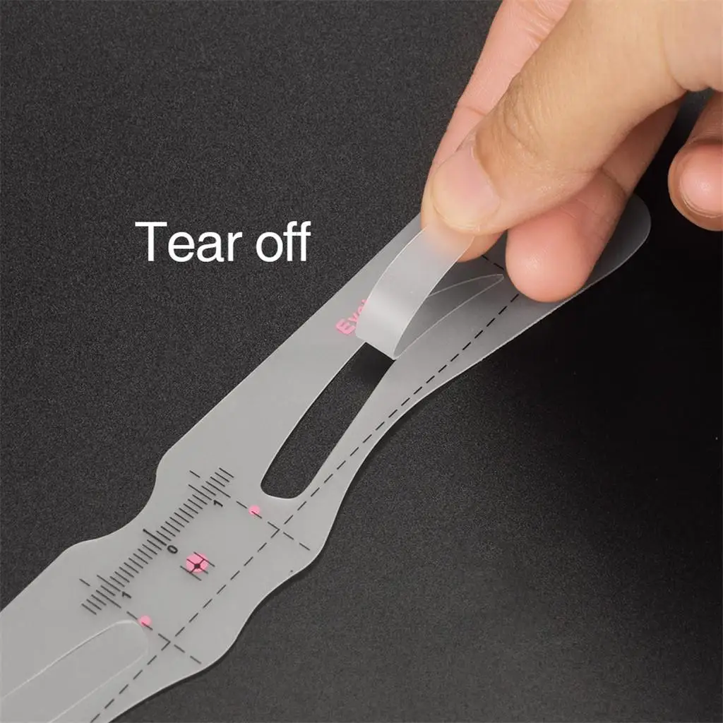 Zestaw szablonów silikonowych do definiowania brwi, narzędzie do samodzielnego modelowania i stylizacji brwi do makijażu.