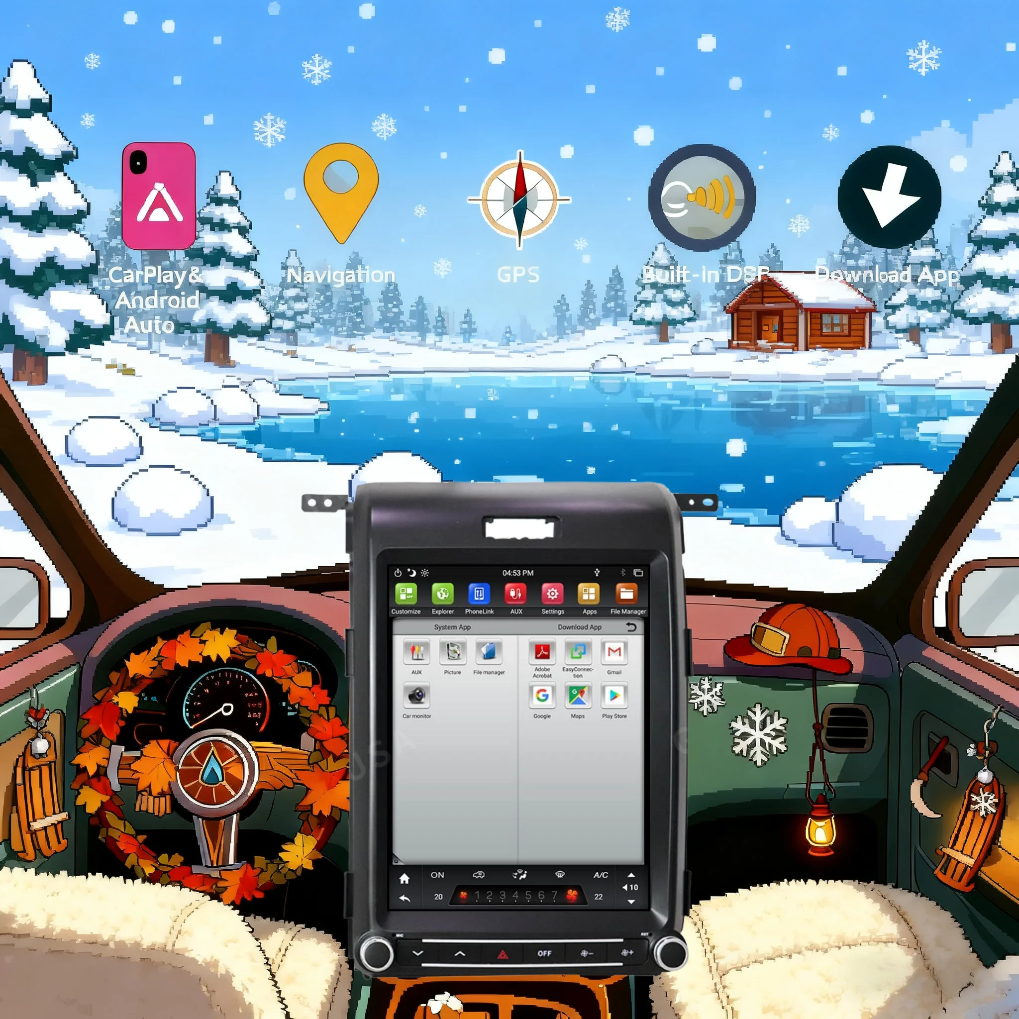 12.1 بوصة تعمل باللمس أندرويد 14 راديو السيارة لفورد F150 2013-2015 اللاسلكية Carplay السيارات لتحديد المواقع مشغل وسائط متعددة ستيريو رئيس وحدة