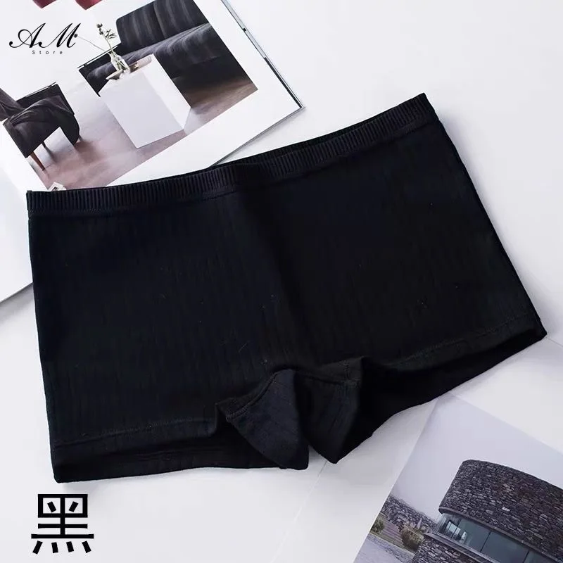 Elastic Women Safety Panties Cotton Under Skirt Seamless Underpant Female Summer Solid Plus Size Boxer Shorts Sexy Panties Women