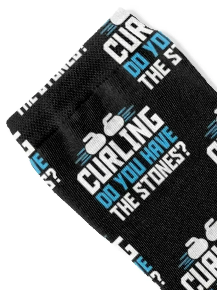 Curling Sport, Do You Have The Stones? Socks floral funny gifts summer basketball Man Socks Women's