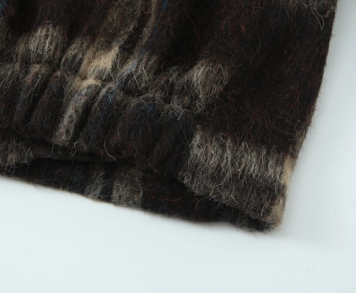 

HH Осенние женские свободные однобортные шерстяные короткие пальто с отложным воротником и длинными рукавами, женская элегантная уличная куртка с карманами