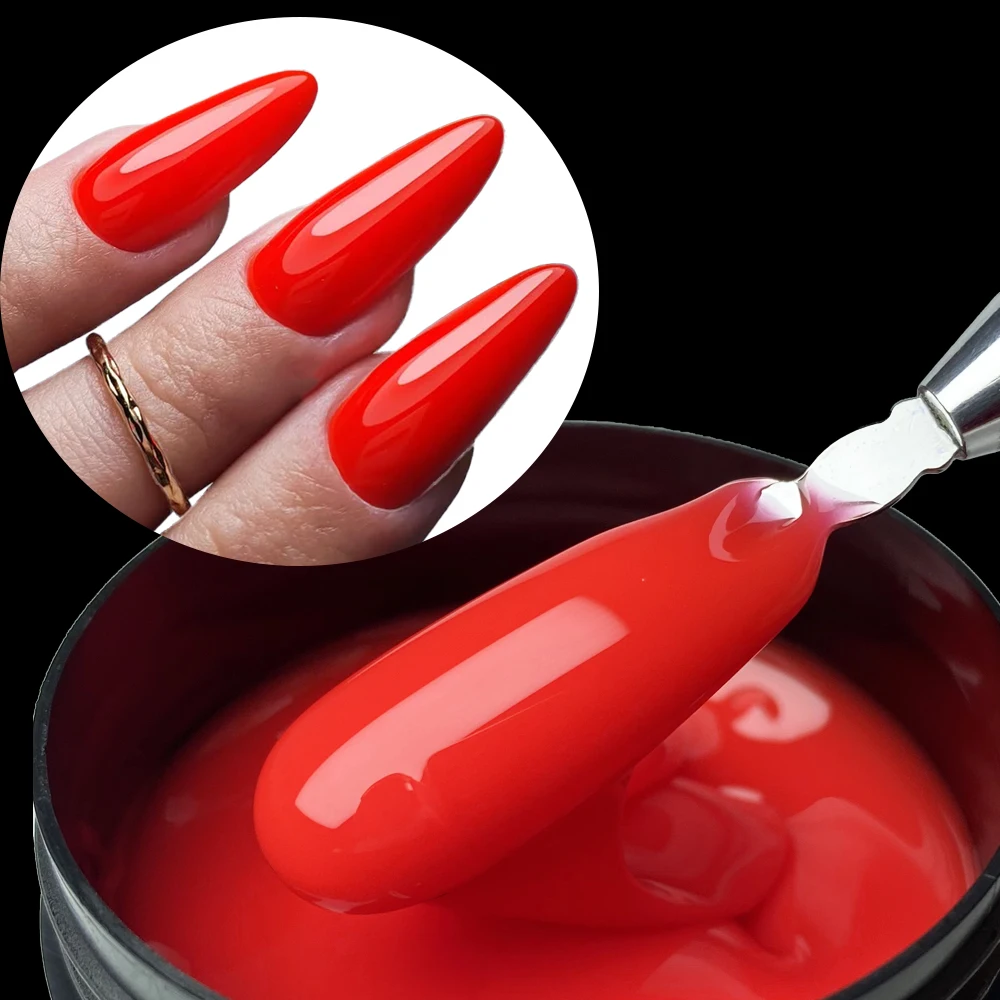 جل أظافر Jillnails 100G نيون منشئ أخضر برتقالي أحمر جل تسوية ذاتي المستوى طلاء أظافر 100 جرام/3.527fl.oz.e