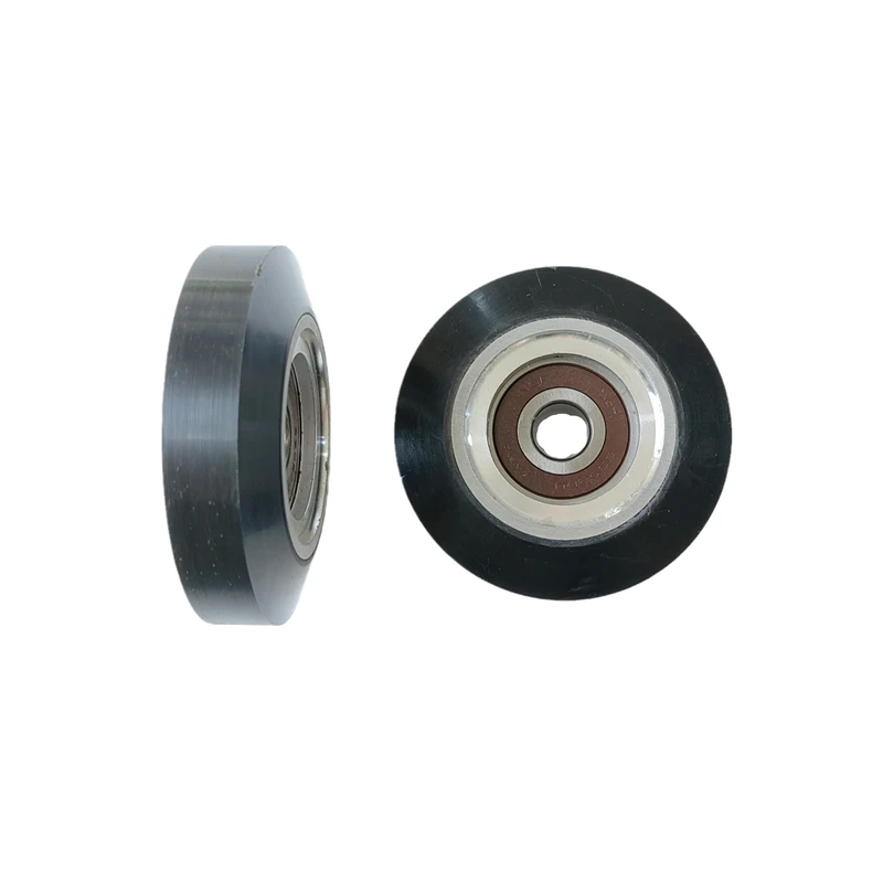 Escalator Roller High Speed Guide Roller OD90mm Thickness 25mm Bearing 6302