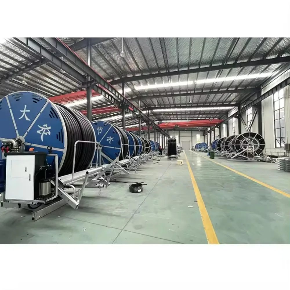 Hot Sale Convenient Hard Hose Mobile Spray Watering Irrigation  Sprinkler Machine