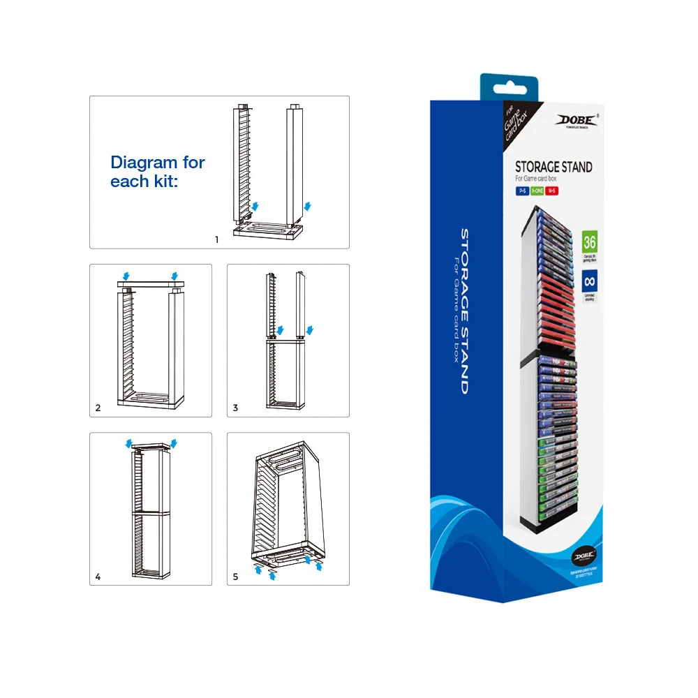 Ps5 Game Disc Single Layer Storage Dish Suitable For Switch/ps4 Disc Storage Rack Earphone Hook Accessories